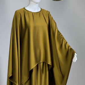 Cape Blouse with Skirt